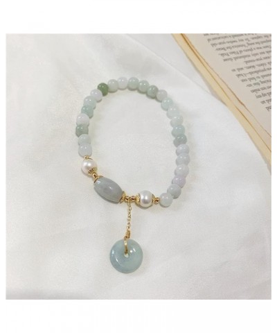 Healing Crystal Bracelet Gold Wealthy Lucky Pearl Feng Shui Jade Bracelet for Women Jade+LuckyCoin $8.61 Bracelets