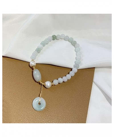 Healing Crystal Bracelet Gold Wealthy Lucky Pearl Feng Shui Jade Bracelet for Women Jade+LuckyCoin $8.61 Bracelets