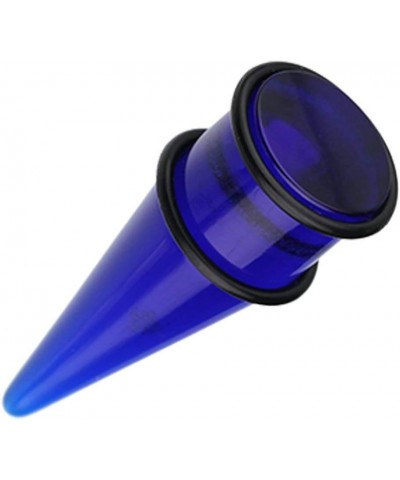 Basic Shorty UV Acrylic Ear Stretching Taper 6 GA (4mm), Blue $9.68 Body Jewelry