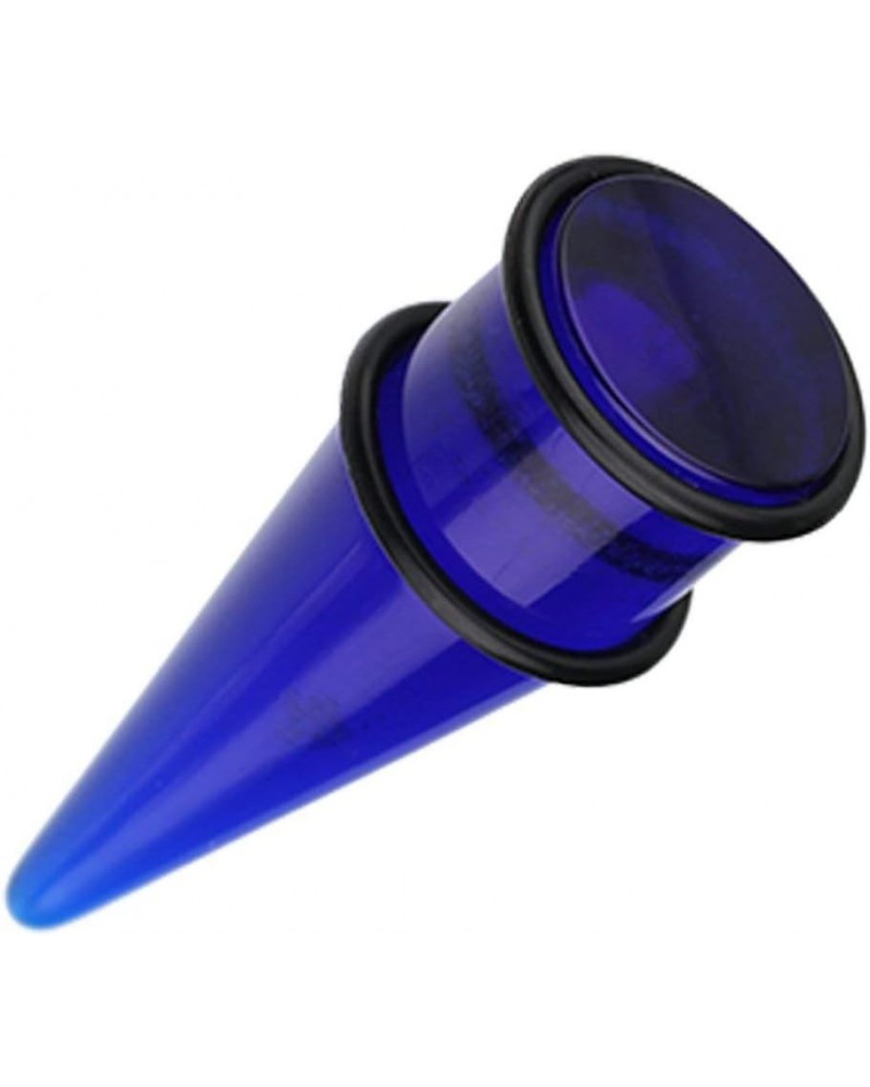 Basic Shorty UV Acrylic Ear Stretching Taper 6 GA (4mm), Blue $9.68 Body Jewelry