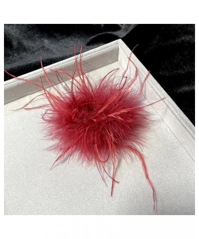 Ostrich Feather Brooch Pins for Women Scarf Clip Brooches Feather Pin Suit Accessories for Party Dress Corsage 15cm PL $5.69 ...