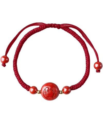 Red String Feng Shui Bracelet Chinese 12 Zodiac Bracelet Cinnabar Bracelet Tai Sui Amulet, Adjustable monkey $9.65 Bracelets