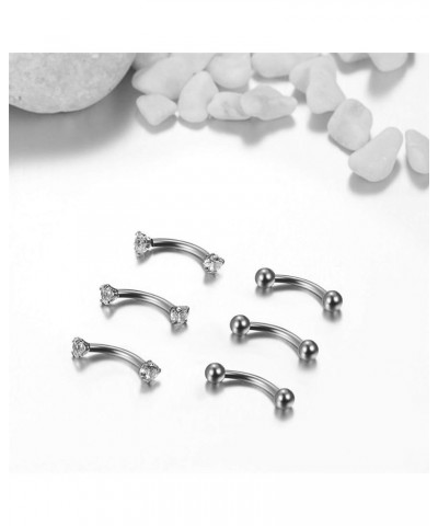 14-16G 3-6PCS 316L Mix Style Pregnancy Sport Maternity Flexible Bioplast Belly Navel Button Ring Retainer 316L Surgical Stain...