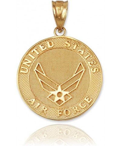 10K Yellow Gold US Air Force Medallion Pendant Necklace Pendant only $56.75 Necklaces