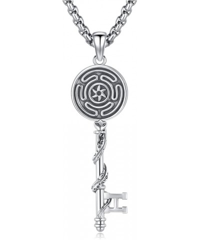 Nudo De Bruja Plata 925 Original Witches Knot Necklace Lilith Hecate Jewelry Tetragrammaton Amuleto De Proteccion Triple Moon...