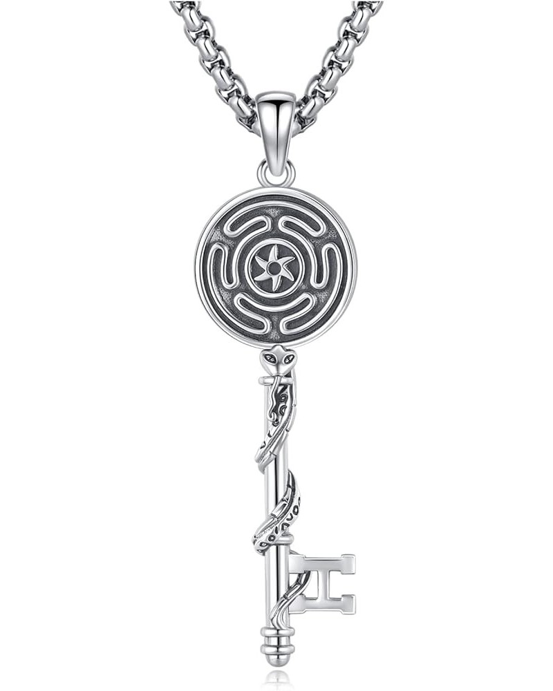 Nudo De Bruja Plata 925 Original Witches Knot Necklace Lilith Hecate Jewelry Tetragrammaton Amuleto De Proteccion Triple Moon...