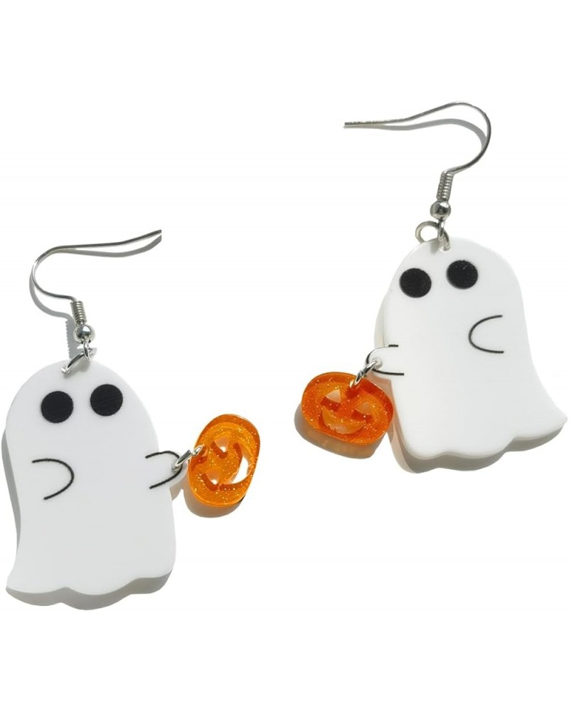 Cute Funny Kawaii Acrylic Big Rooster Chicken Bunny Birthday Cake Halloween Ghost Drop Dangle Earrings for Women Girls Hallow...