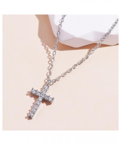 Cross Necklace for Women Gold Silver Cross Necklaces for Women Trendy Dainty Gold Necklace Sterling Silver Necklace for Men C...