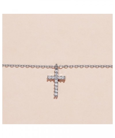 Cross Necklace for Women Gold Silver Cross Necklaces for Women Trendy Dainty Gold Necklace Sterling Silver Necklace for Men C...