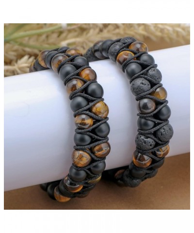 Triple Protection Bracele for Men Bead Bracelets for Men Boyfriend Husband Brother Son Triple Protection Bracele for Men Bead...