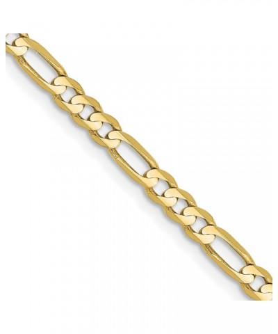 Solid 10K Yellow Gold 3mm Flat Figaro Chain -16.0" 18.0" 20.0" 22.0" 24.0" 30.0 22.0 Inches $165.98 Necklaces