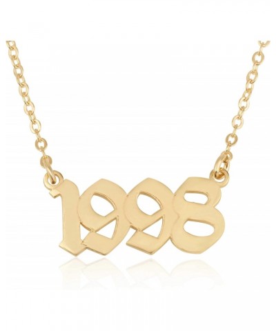 Birth Year Necklace 15 Different Font Style Custom Your Birthday Jewelry, Personalized Years Pendant $20.74 Necklaces