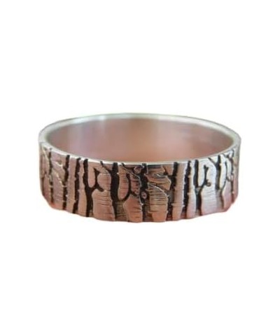 Forest band ring, Wedding Band, Forest Jewelry, 925 Sterling Silver Engraved Ring, Birch Tree Ring, Designs Hammered Tungsten...