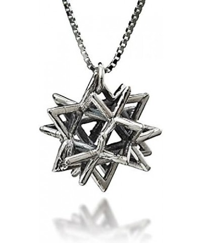 HaAri Secret of Merkabah Sterling Silver Kabbalah Necklace Pendant 24.0 Inches $24.13 Necklaces