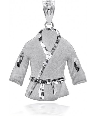 Martial Arts Karate Robe 3D Charm Pendant 925 Sterling Silver Pendant Only $31.01 Necklaces