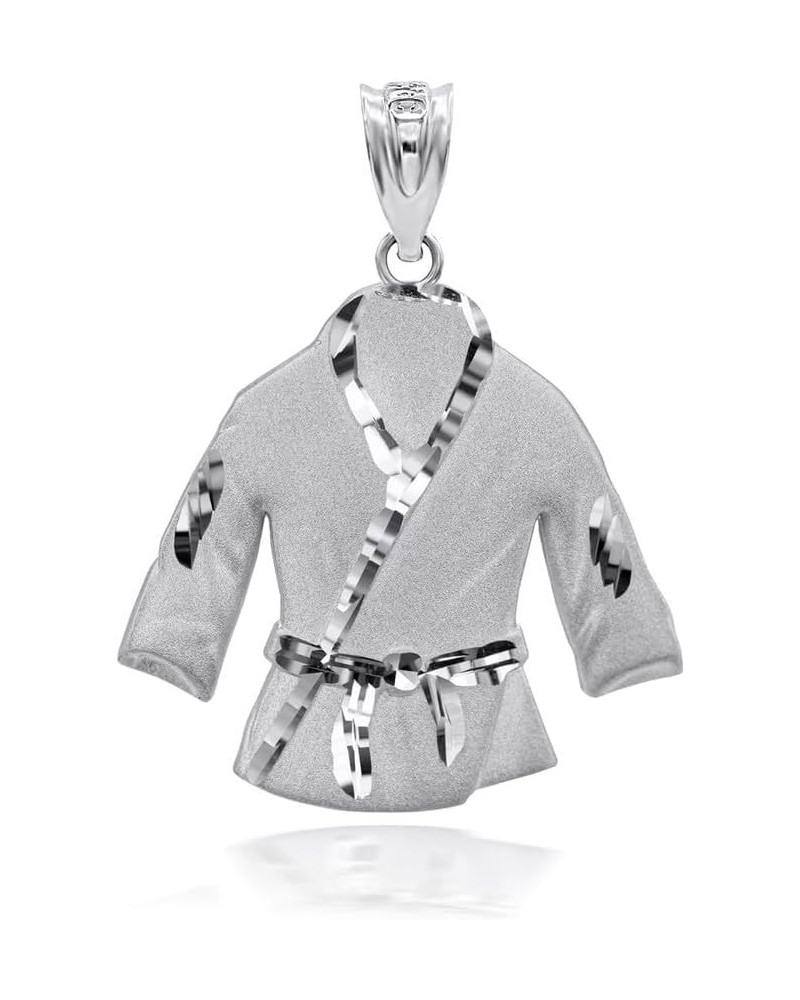 Martial Arts Karate Robe 3D Charm Pendant 925 Sterling Silver Pendant Only $31.01 Necklaces