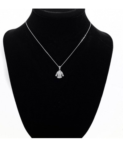 Martial Arts Karate Robe 3D Charm Pendant 925 Sterling Silver Pendant Only $31.01 Necklaces