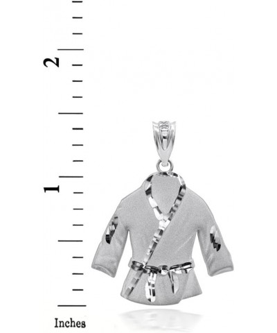 Martial Arts Karate Robe 3D Charm Pendant 925 Sterling Silver Pendant Only $31.01 Necklaces