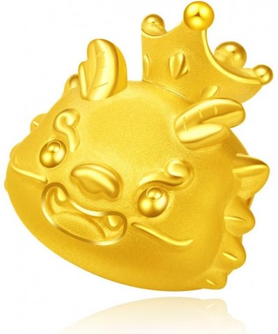 24K Gold Year of Dragon King Dragon Charm $132.30 Bracelets