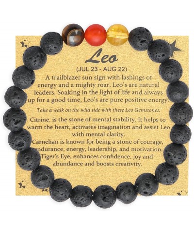 Spiritual Crystal Beads Zodiac Bracelet for Women Horoscope Jewelry Birthday Gift Leo 7 in $9.44 Bracelets