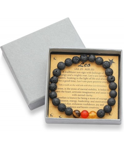 Spiritual Crystal Beads Zodiac Bracelet for Women Horoscope Jewelry Birthday Gift Leo 7 in $9.44 Bracelets