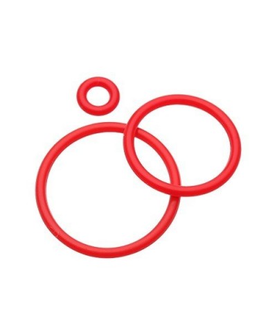 Hypo-Allergenic Replacement Silicone O-Ring (Pack of 10) 25mm Red $8.47 Body Jewelry