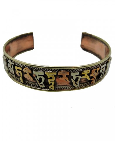 Handmade Three Metal Medicine Green Tara Bracelet Bangle from Nepal $10.63 Bracelets