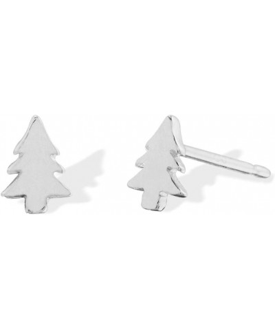 Jewelry Sterling Silver Evergreen Pine Tree Stud Earrings $11.50 Earrings