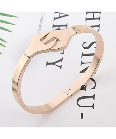 Fashion Style Bracelet Stainless Steel Wrench Steel Color Bangle Jewelry For Men And Women Gifts (Steel color) Rose Gold Colo...