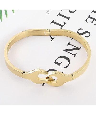 Fashion Style Bracelet Stainless Steel Wrench Steel Color Bangle Jewelry For Men And Women Gifts (Steel color) Rose Gold Colo...