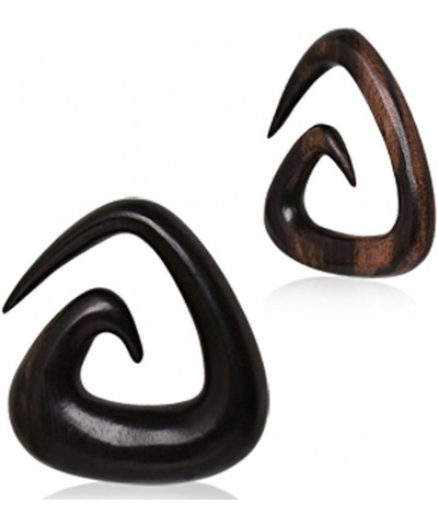 Organic Sono Wood Triangle Shaped Spiral Taper 6GA $13.49 Body Jewelry