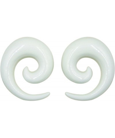 Pair of White Ear Plugs Tapers Spirals Horseshoes Tapers Gauges 24mm 22mm 20mm 18mm 16mm 14mm 12mm 10mm 16mm (5/8") $11.99 Bo...