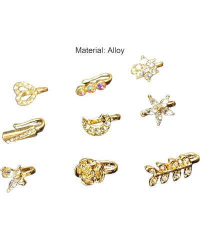 Nose Rings Exquisite Non Pierced Ear Cuffs Fine Workmanship Accessory Golden $5.29 Body Jewelry