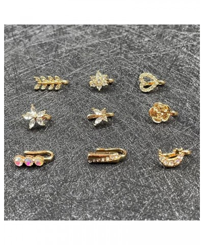 Nose Rings Exquisite Non Pierced Ear Cuffs Fine Workmanship Accessory Golden $5.29 Body Jewelry