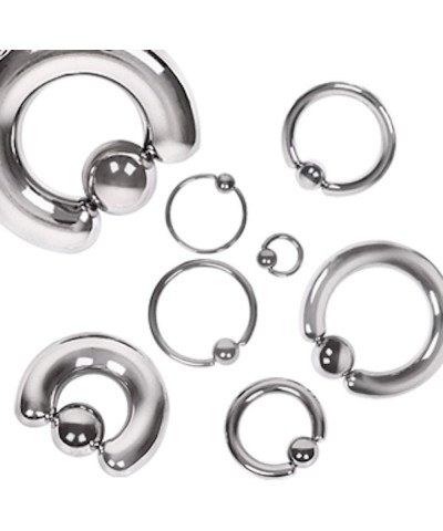 316L Surgical Steel Captive Bead Ring 16GA, Length: 3/8", Ball: 3mm $8.82 Body Jewelry