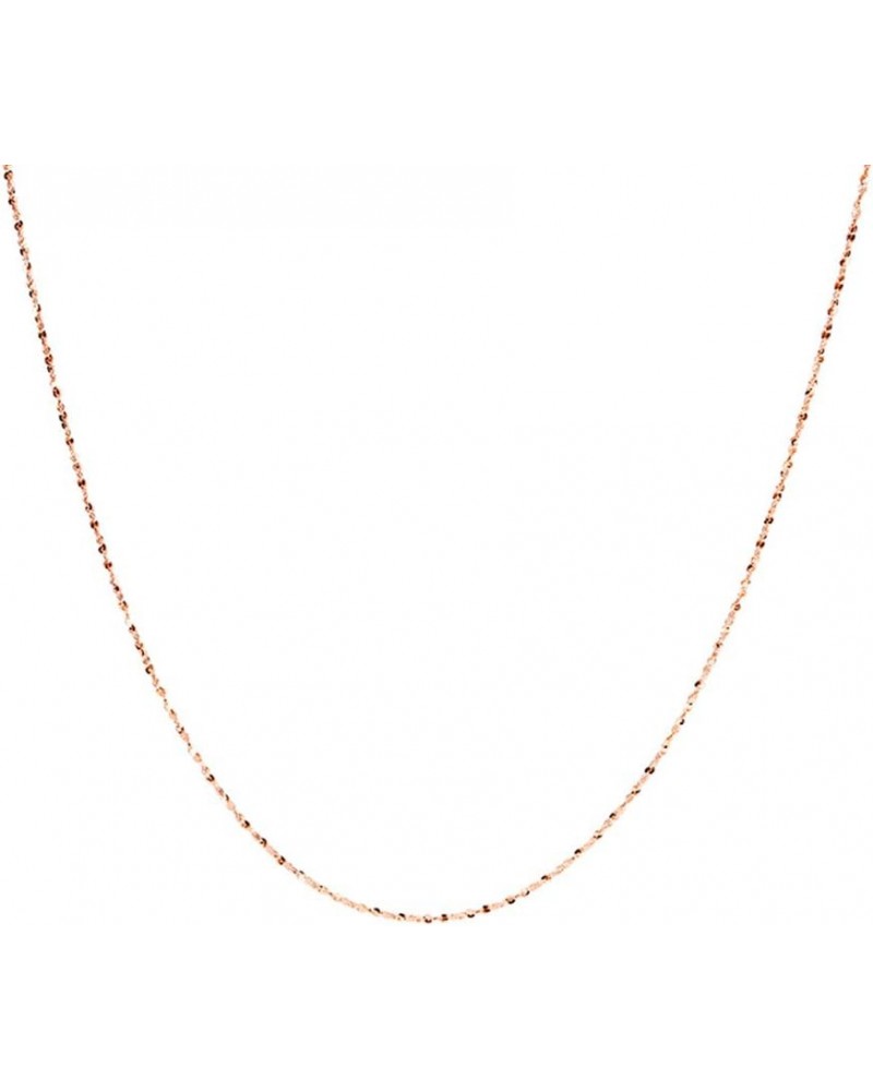 Chain of Love 925 Sterling Silver Basic O_Chain Can Adding A Pendant Or Charm on it Silver Neckalce Chain Rose Gold style-3 $...