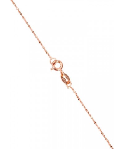 Chain of Love 925 Sterling Silver Basic O_Chain Can Adding A Pendant Or Charm on it Silver Neckalce Chain Rose Gold style-3 $...