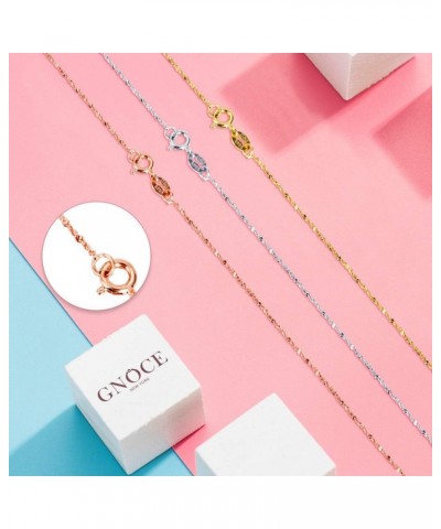 Chain of Love 925 Sterling Silver Basic O_Chain Can Adding A Pendant Or Charm on it Silver Neckalce Chain Rose Gold style-3 $...