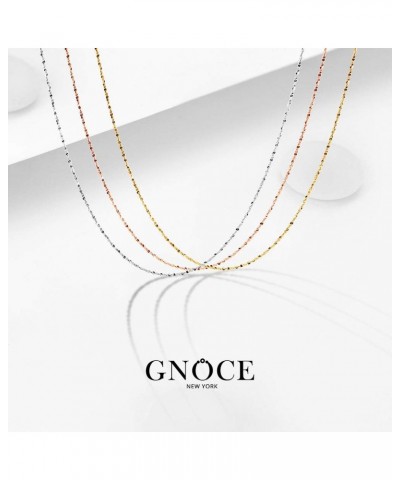 Chain of Love 925 Sterling Silver Basic O_Chain Can Adding A Pendant Or Charm on it Silver Neckalce Chain Rose Gold style-3 $...