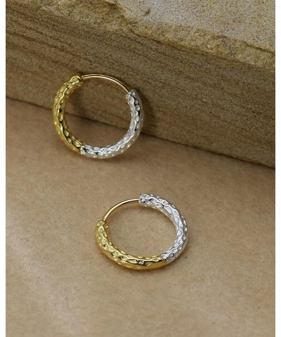 925 Sterling Silver Wave Point Huggie Hoop Earrings for Women Lightweight Small Gold Hoop Earrings Gift For Her Silver Gold $...