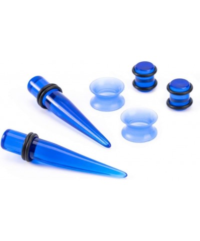 Ear Stretching Kit 50 Pieces 14G-00G Ear Gauges Expander Set Acrylic Tapers and Plugs & Silicone Tunnels Body Piercing Jewelr...