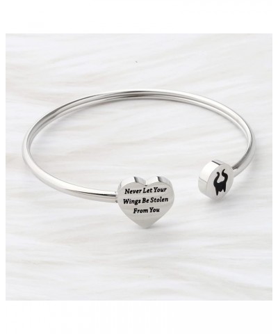 Witch Bangle Gift Never Let Your Wings Be Stole From You Witch Fan Gift Villains The Evil Queen Gifts Witch Jewelry wings ban...