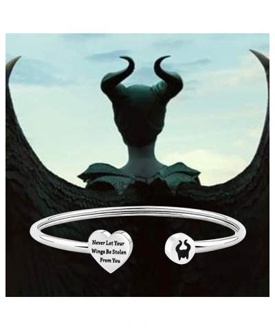 Witch Bangle Gift Never Let Your Wings Be Stole From You Witch Fan Gift Villains The Evil Queen Gifts Witch Jewelry wings ban...