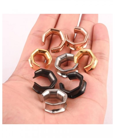 DIY Ear Tunnels Hanger Pendant Stainless Steel Plugs Gauges Stretcher 2g 0g Body Piercing Jewelry 19mm(3/4") F-Hexagon $6.71 ...