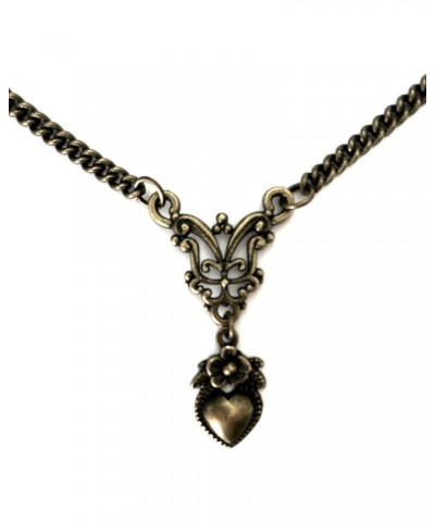 Heart Necklace Bronze Vintage Filigree 8th Wedding Anniversary 19th Wedding Bronze Wrapped and Gift Boxed $30.68 Necklaces