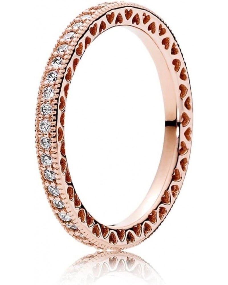 Hearts Rose Gold Size 6 Ring 180963CZ-52 $37.43 Rings