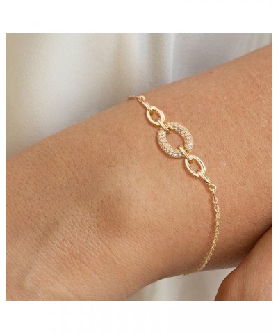 Gold Tiny Beaded Bracelet 14K Gold Plated Chain Bracelets for Women Dainty Handmade Bracelet Adjustable Chain Jewelry Gifts 3...