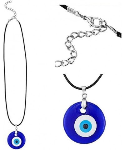 Evil Eye Necklace Blue Eye Pendant Amulet Necklace Choker Clavicle Lucky Chain Jewelry Gift Friendship Couple Necklace(30mm-0...