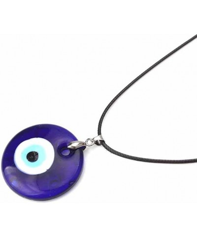 Evil Eye Necklace Blue Eye Pendant Amulet Necklace Choker Clavicle Lucky Chain Jewelry Gift Friendship Couple Necklace(30mm-0...