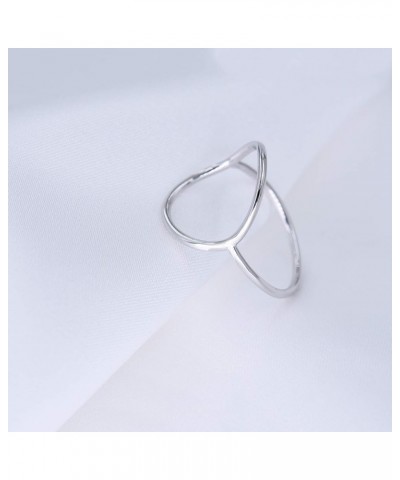 Gold Vermeil Open Circle Ring in Sterling Silver Size 4-9 Silver $9.30 Rings